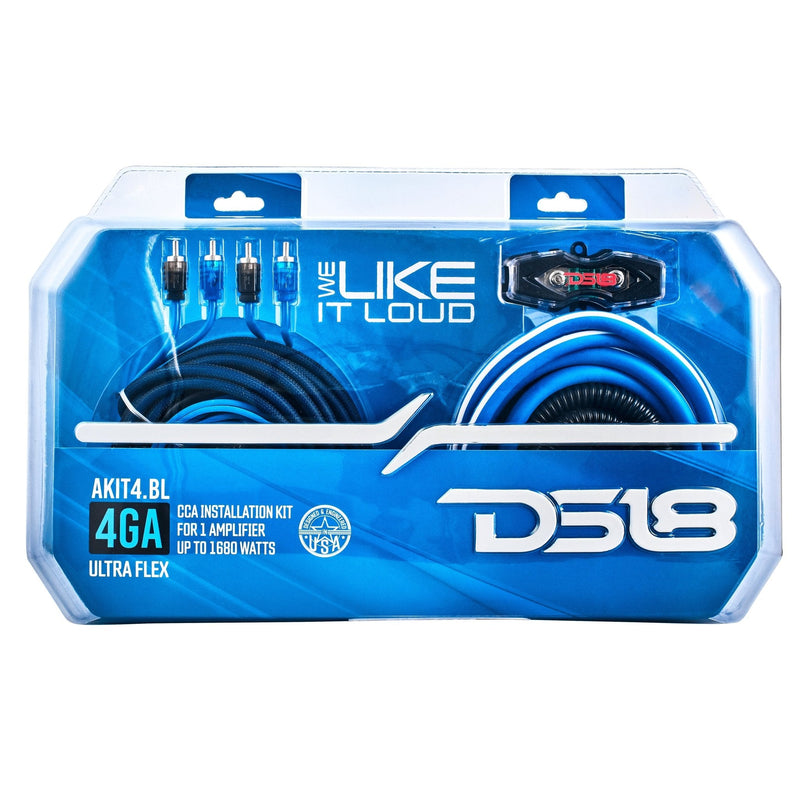 Load image into Gallery viewer, 4-GA Amplifier Installation Wiring Kit - Blue