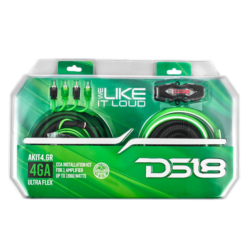 Load image into Gallery viewer, 4-GA Amplifier Installation Wiring Kit - Green