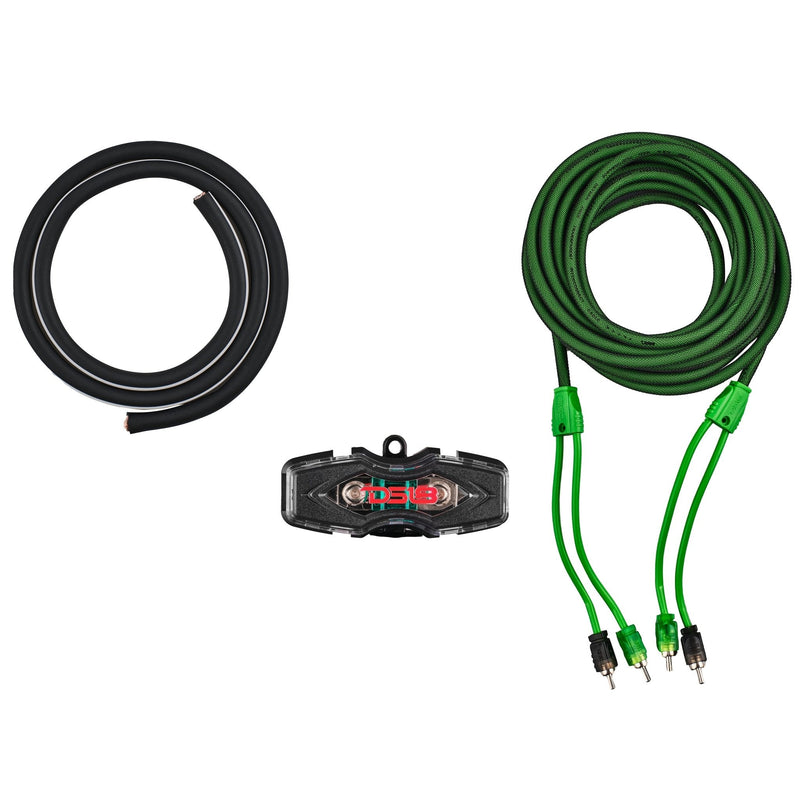 Load image into Gallery viewer, 4-GA Amplifier Installation Wiring Kit - Green