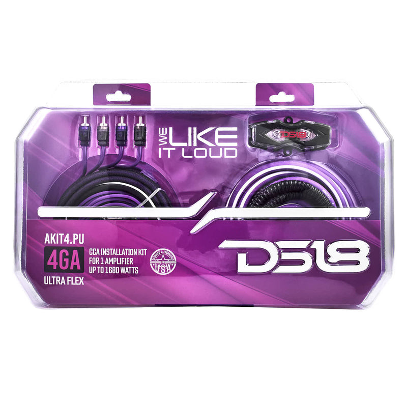 Load image into Gallery viewer, 4-GA Amplifier Installation Wiring Kit - Purple