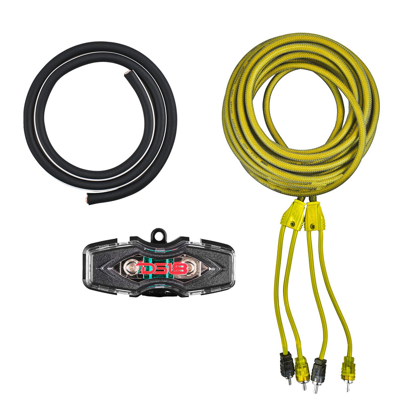 Load image into Gallery viewer, 4-GA Amplifier Installation Wiring Kit - Yellow