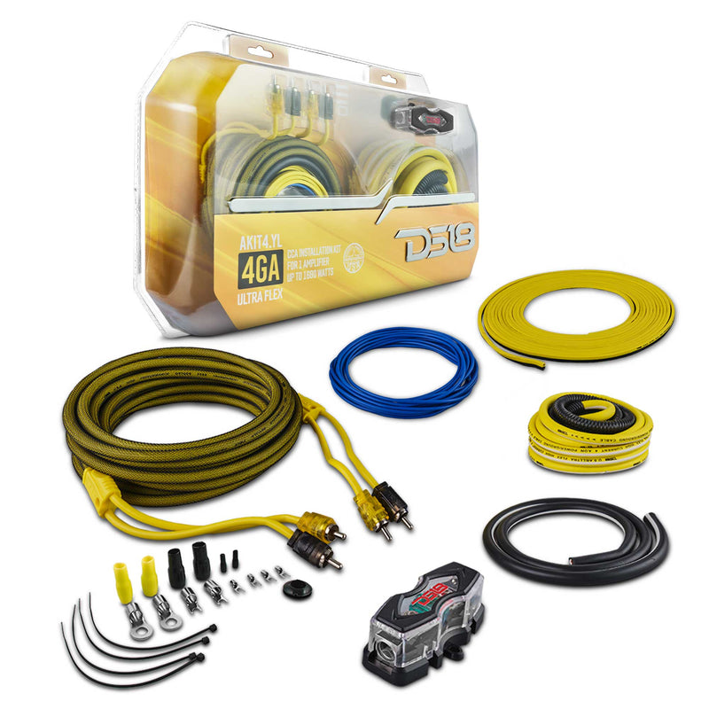 Load image into Gallery viewer, 4-GA Amplifier Installation Wiring Kit - Yellow