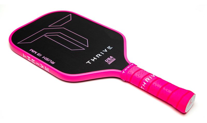 Load image into Gallery viewer, RUSH 13 SINGLES (PINK) Includes custom weight card, paddle cover, paddle eraser, and lead weights.