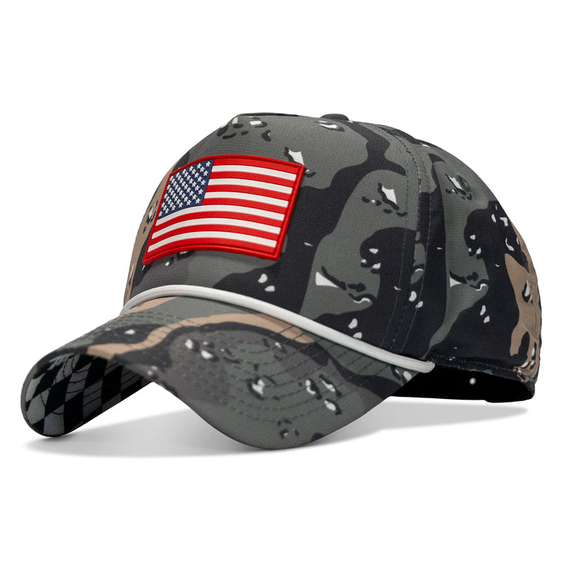 Load image into Gallery viewer, American Flag PVC Patch Waterproof Weekender Snapback