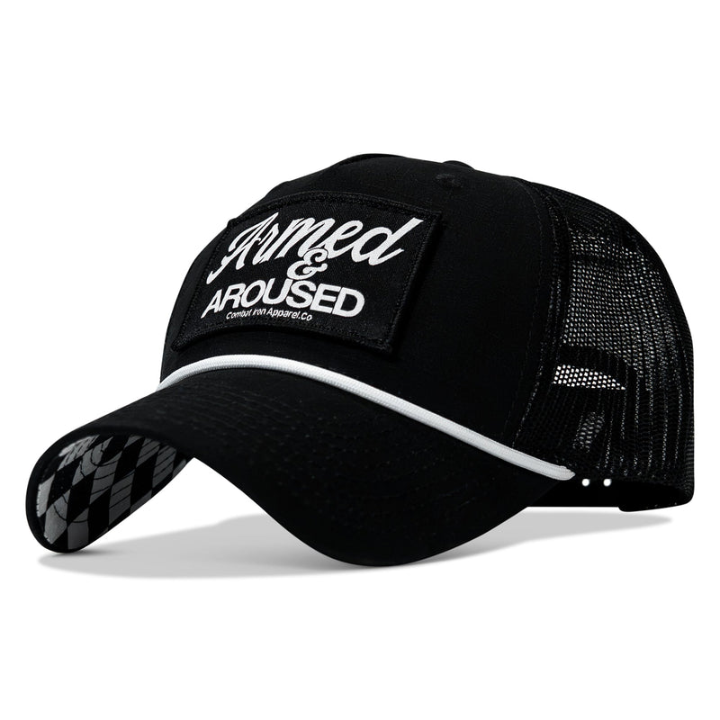 Load image into Gallery viewer, Armed & Aroused Patch Rope Snapback