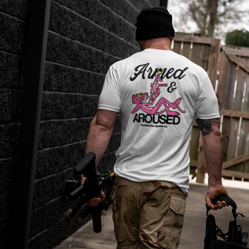 Load image into Gallery viewer, Armed and Aroused Men's T-Shirt