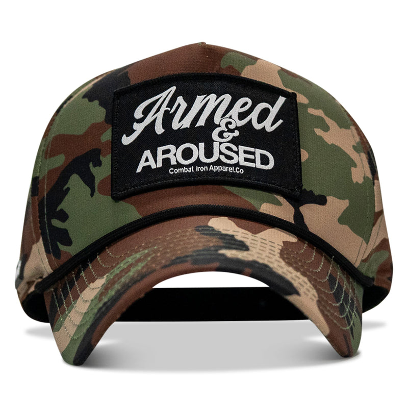Load image into Gallery viewer, Armed & Aroused Patch Weekender Snapback