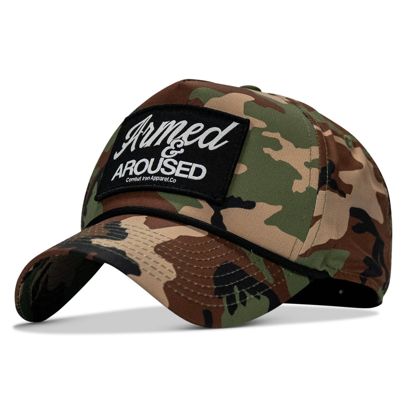 Load image into Gallery viewer, Armed & Aroused Patch Weekender Snapback