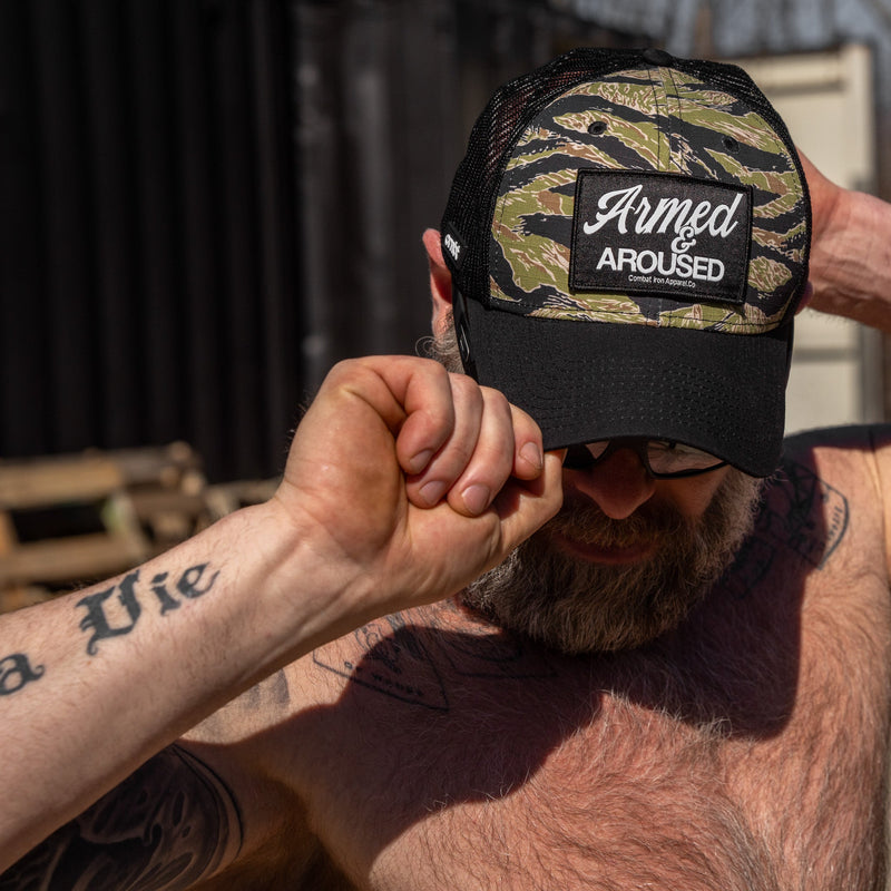 Load image into Gallery viewer, Armed & Aroused Patch Original Ripstop Snapback Hat