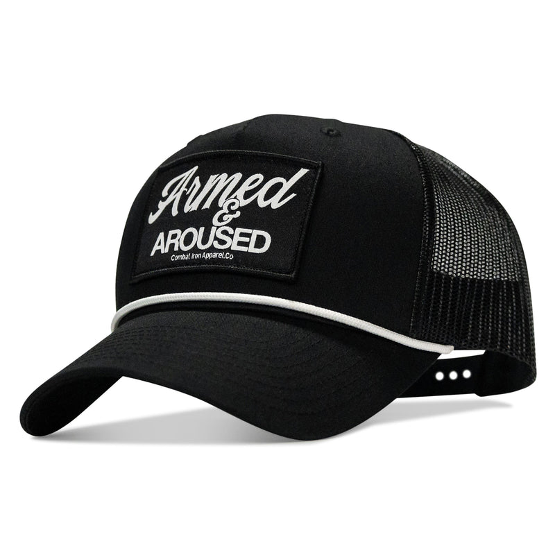 Load image into Gallery viewer, Armed & Aroused Patch Rope Snapback