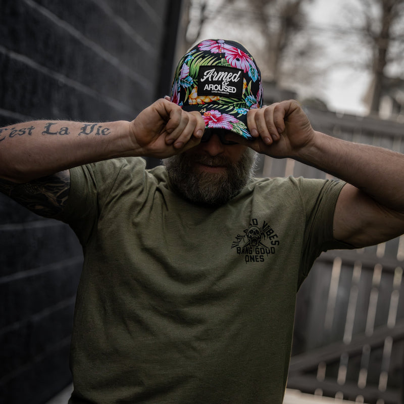Load image into Gallery viewer, Armed & Aroused Patch Snapback Hat