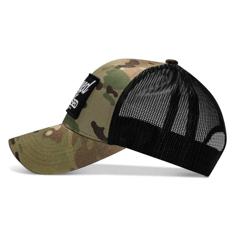 Load image into Gallery viewer, Armed & Aroused Patch Snapback Hat
