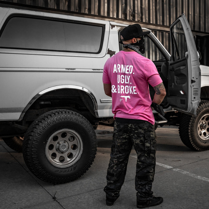 Load image into Gallery viewer, Armed. Ugly. & Broke. Men's T-Shirt