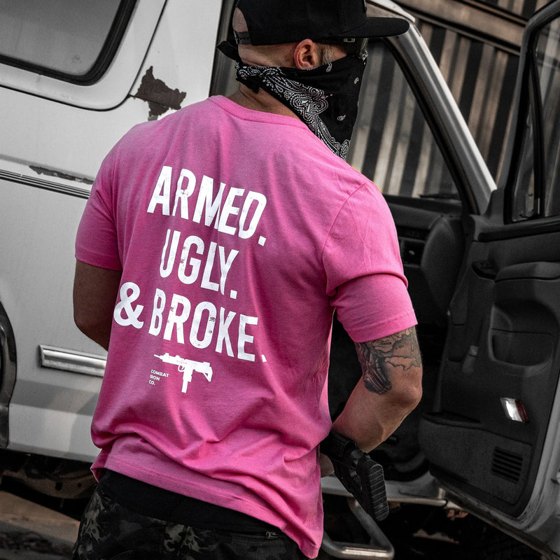 Load image into Gallery viewer, Armed. Ugly. & Broke. Men's T-Shirt