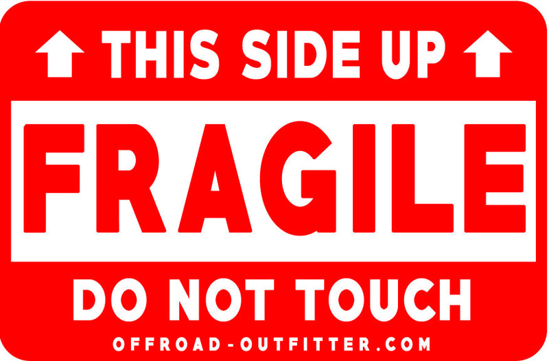 Load image into Gallery viewer, Fragile Do Not Touch Decal