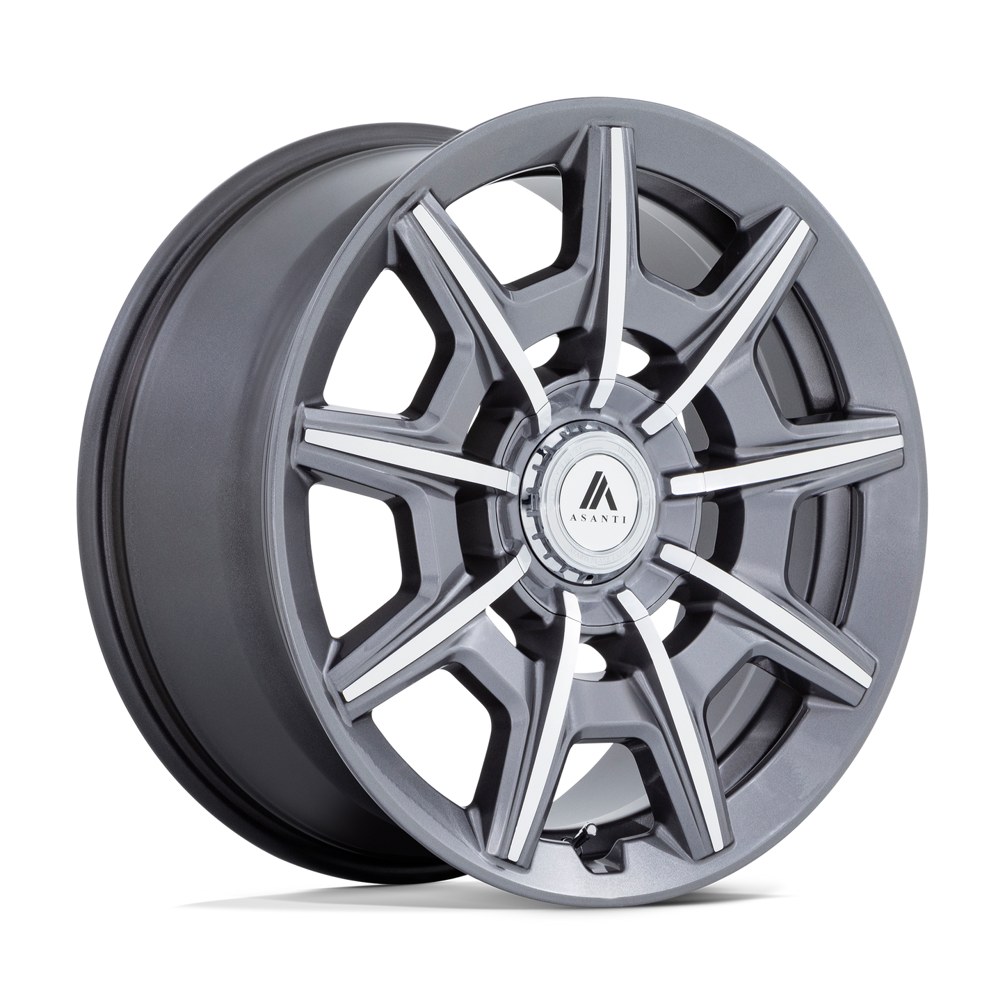 Asanti Black Ab041 Esquire Gloss Anthracite Bright Machined