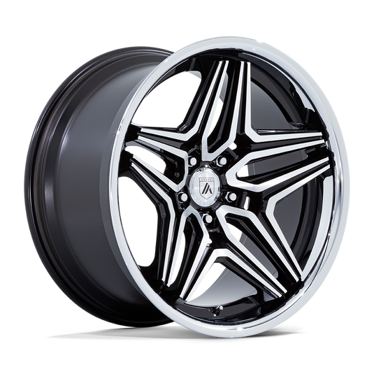 Asanti Black Ab046 Duke Gloss Black Machined