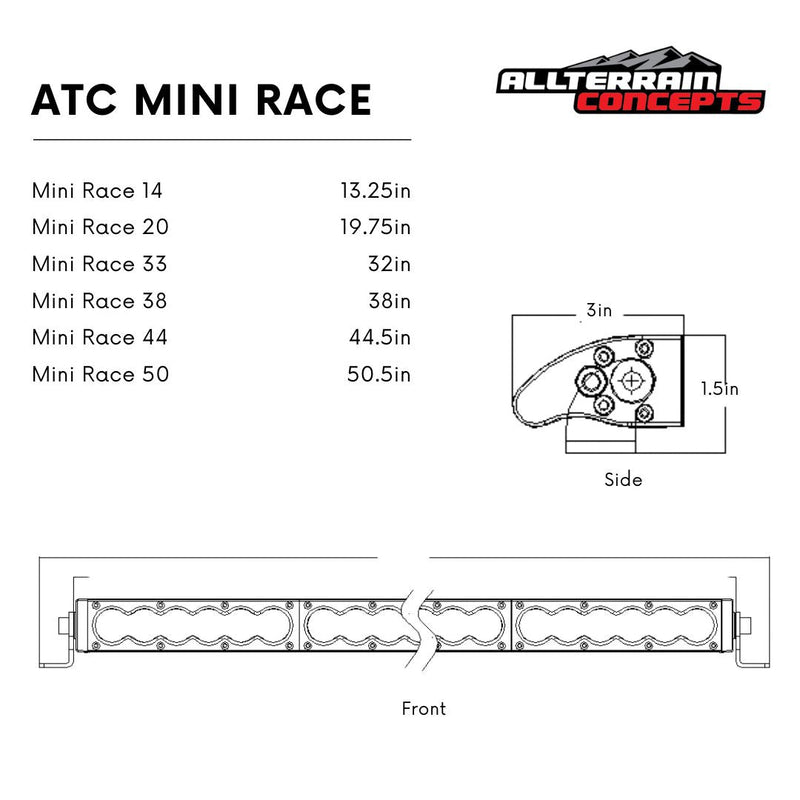 Load image into Gallery viewer, MINI RACE SERIES Light Bars