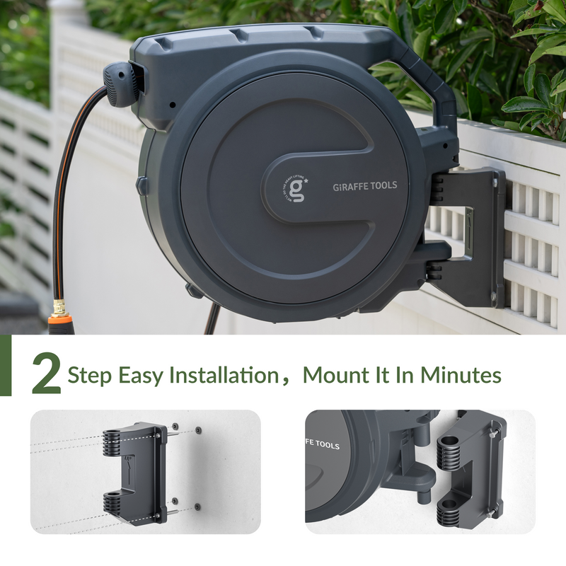 Load image into Gallery viewer, Retractable Garden Hose Reel-1/2in-100ft