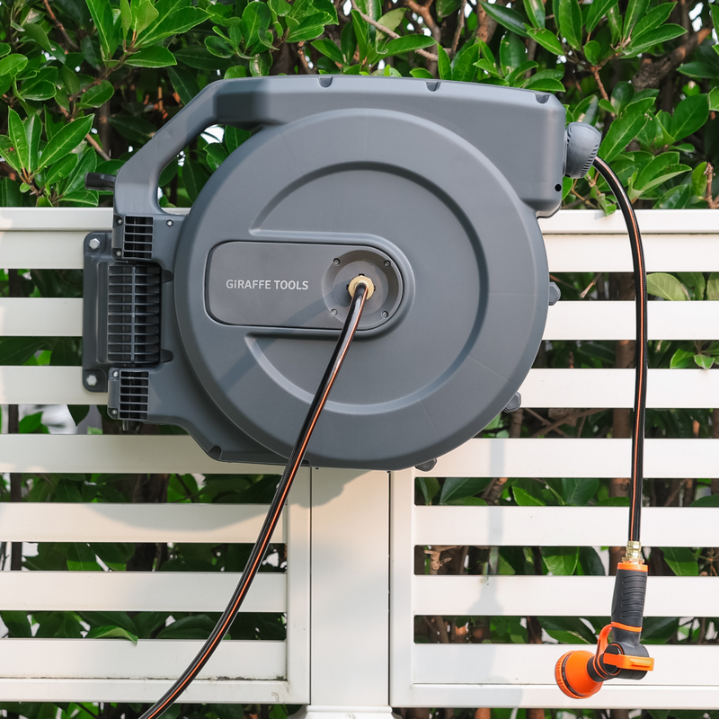 Load image into Gallery viewer, Retractable Garden Hose Reel-5/8 in-115ft