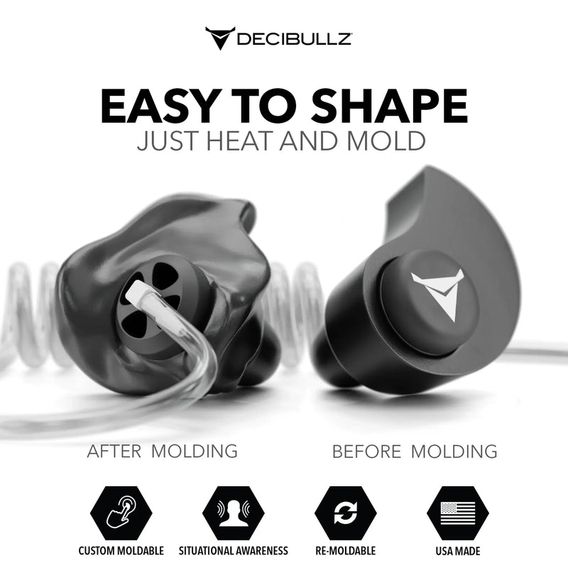 Load image into Gallery viewer, Custom Moldable Awareness Earpiece for Clear Tube, Radio, Surveillance, and Communication Headsets