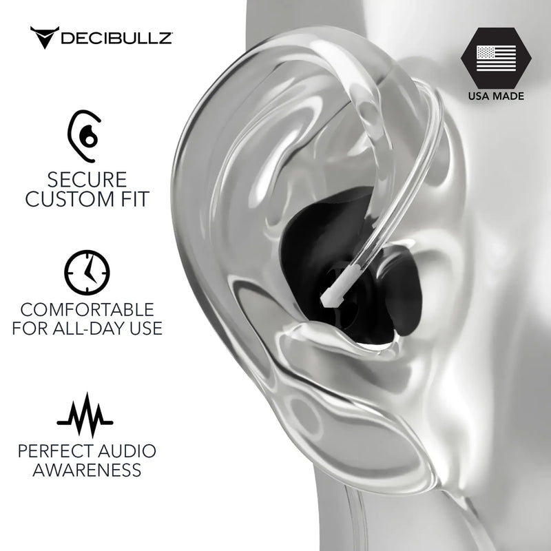 Load image into Gallery viewer, Custom Moldable Awareness Earpiece for Clear Tube, Radio, Surveillance, and Communication Headsets