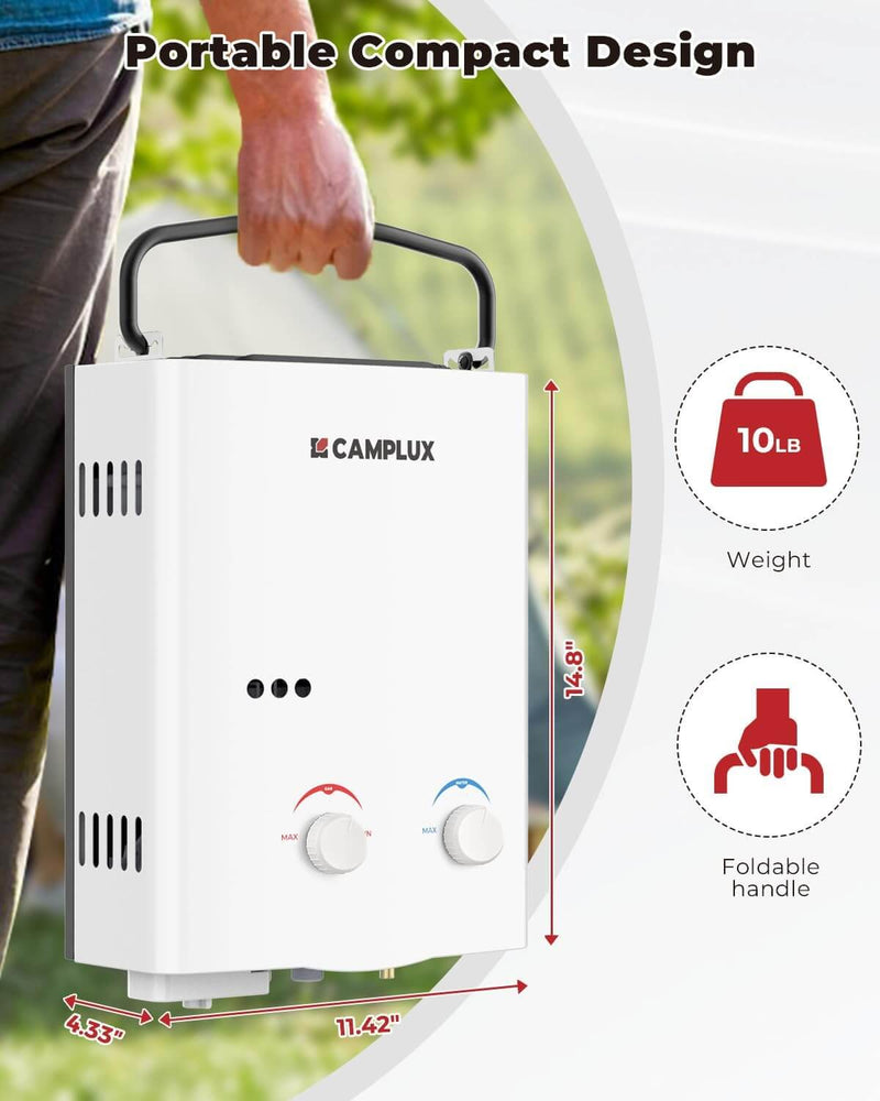 Load image into Gallery viewer, Camplux AY132 Portable Propane Water Heater