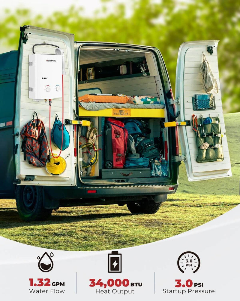 Load image into Gallery viewer, Camplux AY132 Portable Propane Water Heater