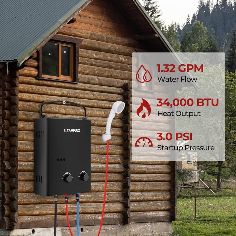 Load image into Gallery viewer, Camplux AY132BP43 Portable Propane Water Heater Pump Kit