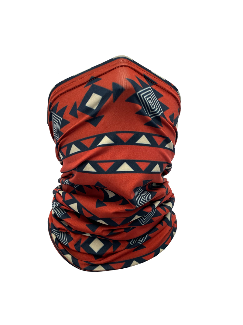 Load image into Gallery viewer, Red Aztec Neck Gaiter *FINAL SALE*