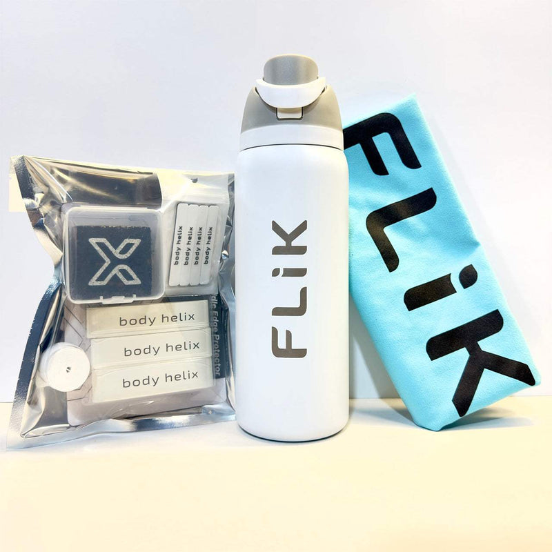Load image into Gallery viewer, FLiK Water Bottle Bundle With Accessory Kit and Towel