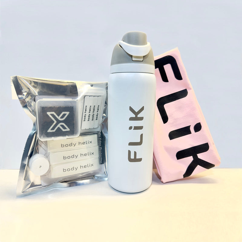 Load image into Gallery viewer, FLiK Water Bottle Bundle With Accessory Kit and Towel