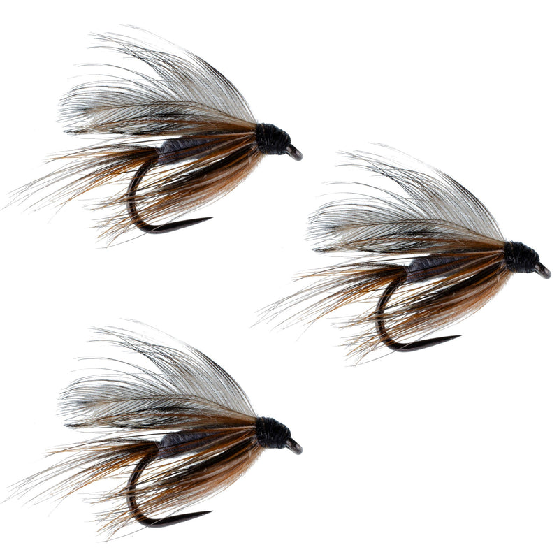 Load image into Gallery viewer, 3 Pack Barbless Adams Classic Wet Fly Fly Fishing Flies - Hook Size 14