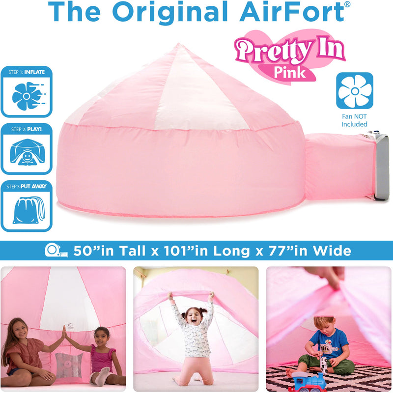 Load image into Gallery viewer, AirFort Pretty In Pink Inflatable Kids Play Fort