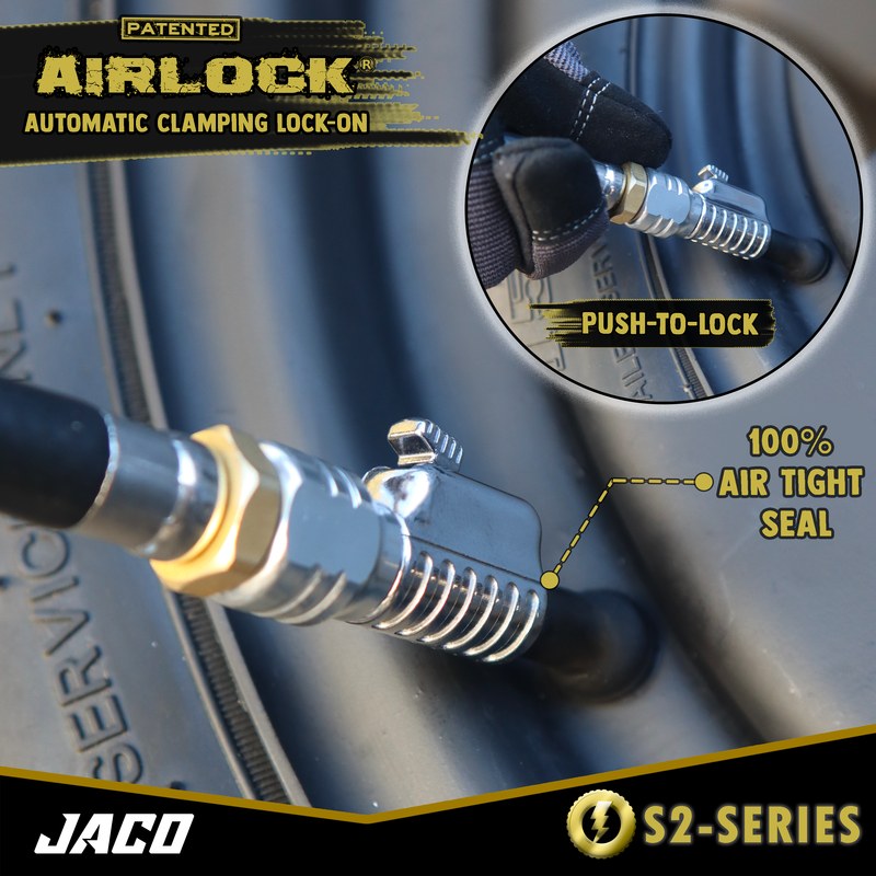 Load image into Gallery viewer, Lightning™ S2 Quick-Connect Tire Air Chuck - 1/4" F-NPT
