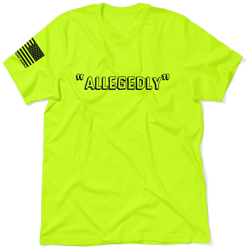 Load image into Gallery viewer, Allegedly - Safety Yellow T-Shirt