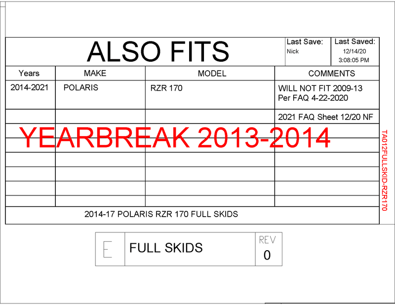 Load image into Gallery viewer, Trail Armor Full Skids with Integrated Side Nerfs and Rear Swing Arm Skid for 2009-21 Polaris RZR 170