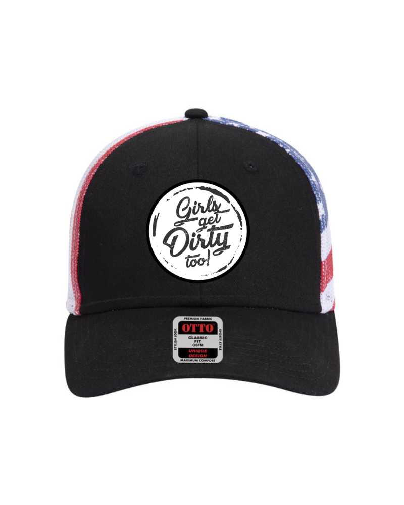 Load image into Gallery viewer, Stars & Stripes Trucker Hat