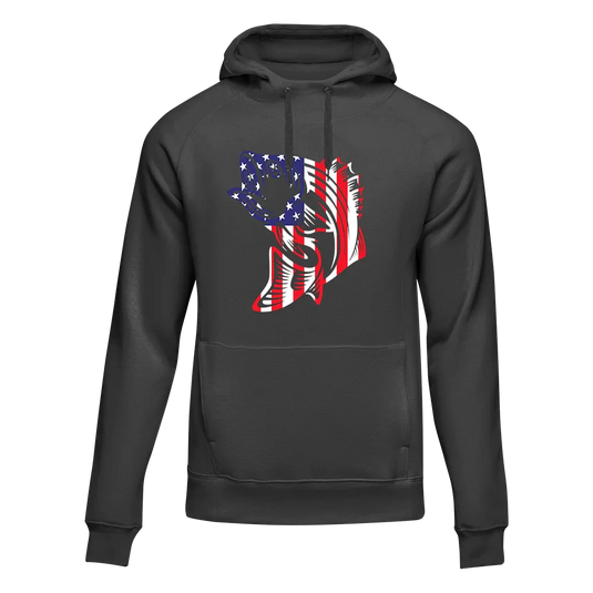 American Flag Fish Unisex Hoodie