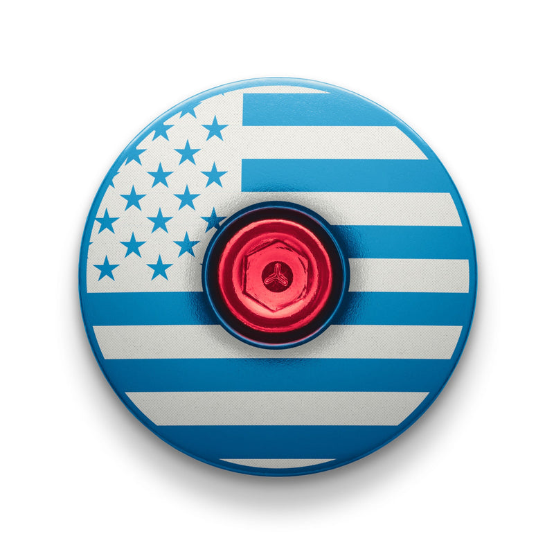 Load image into Gallery viewer, American Flag Custom Bike Headset Cap