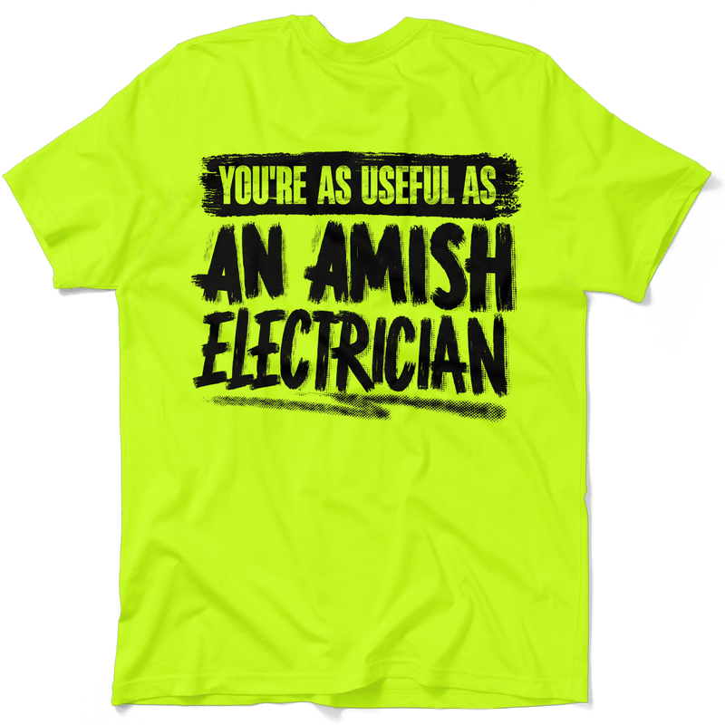 Load image into Gallery viewer, Amish Electrician - Safety Yellow Hi-Vis T-Shirt