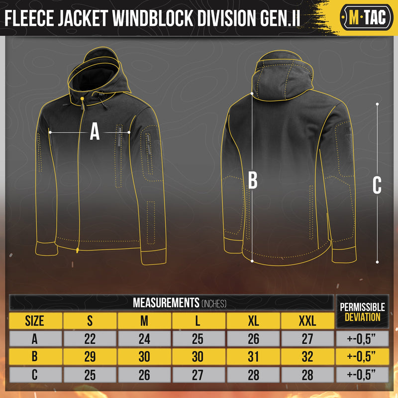 Load image into Gallery viewer, M‑Tac Fleece Jacket Windblock Division Gen II