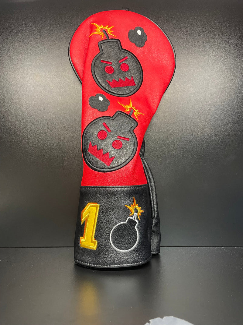 Load image into Gallery viewer, Angry Bombs Red Headcover