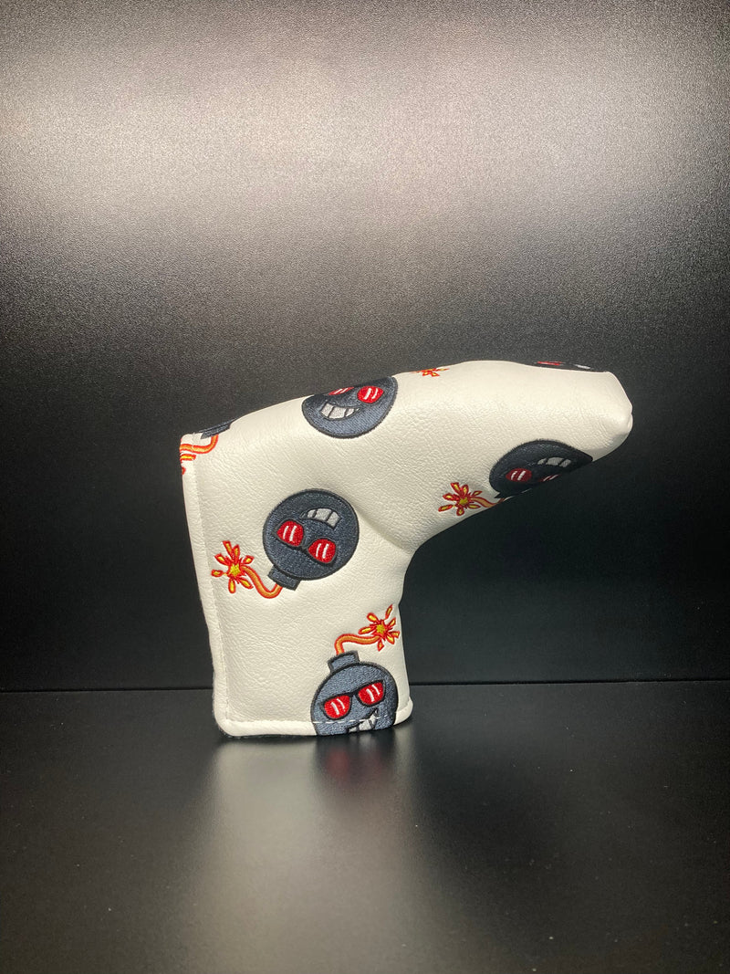 Load image into Gallery viewer, Angry Bombs White Headcover