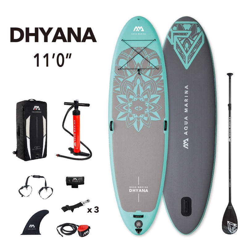 Load image into Gallery viewer, Aqua Marina DHYANA 11'0" Inflatable Paddle Board Fitness SUP