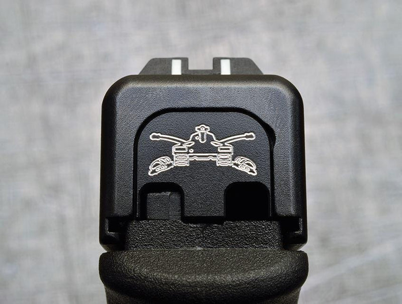 Load image into Gallery viewer, Milspin ARMY Glock Slide Back Plates (Most Popular)