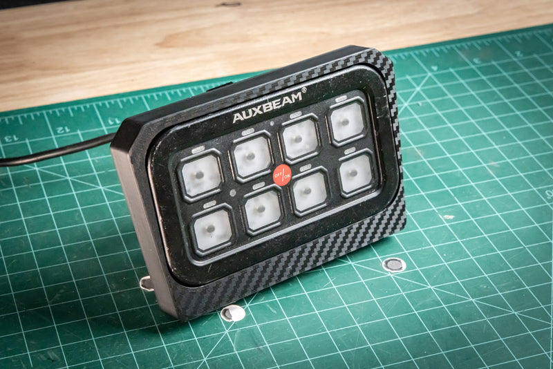 Load image into Gallery viewer, Can-Am Maverick R Auxbeam 8-Gang Switch Panel Mount (2023+) – StayFlush Motorsports