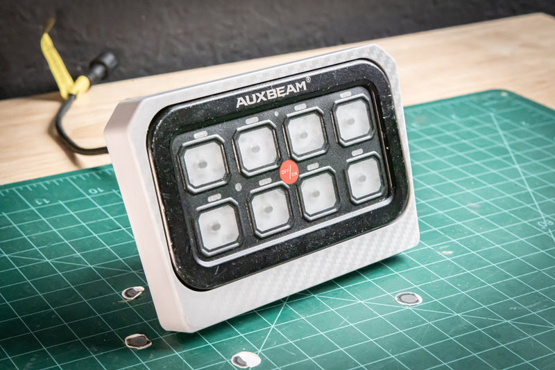 Load image into Gallery viewer, Can-Am Maverick R Auxbeam 8-Gang Switch Panel Mount (2023+) – StayFlush Motorsports