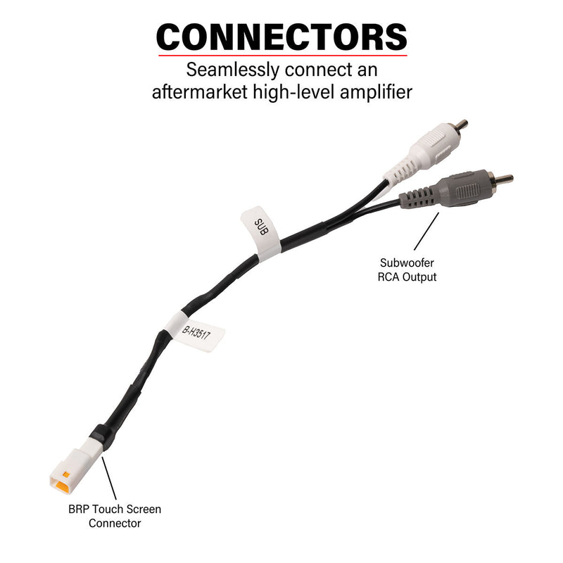Load image into Gallery viewer, CanAm® Maverick R & X3 BRP™ Touch Screen Subwoofer RCA Output Harness