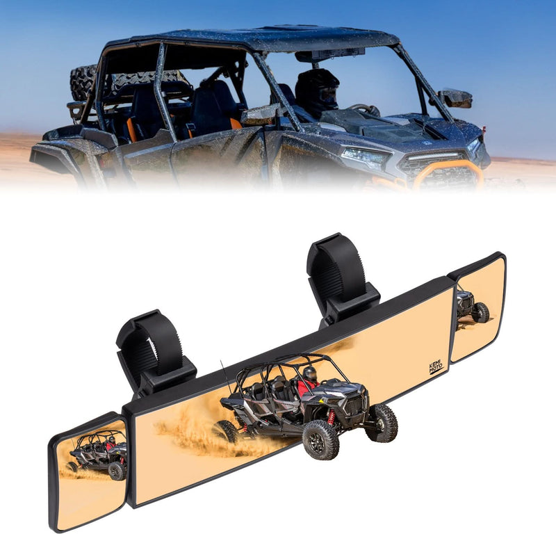 Load image into Gallery viewer, UTV Rear View Mirror 2 Convex Mirror with 1.5"-2" Sturdy Clamp
